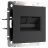 Розетка компьютерная Werkel RJ-45 + ТФ RJ-11 W1182108 черный матовый (WL08-RJ11+RJ45)