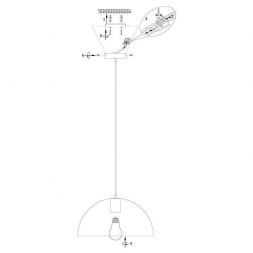 Светильник подвесной Freya FR5218PL-01BS Eleon