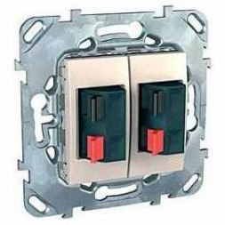 Аудиорозетка 2-ая Schneider Electric Unica Беж MGU5.8787.25ZD