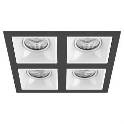Встраиваемый точечный светильник D54706060606 черный/белый Domino Lightstar