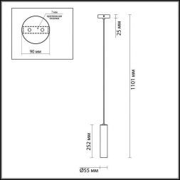 Подвесной светильник Odeon Light Corse 3876/1L