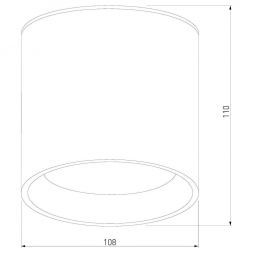 Уличный потолочный светильник Light LED 2105 IP54 Elektrostandard 35132/H черный