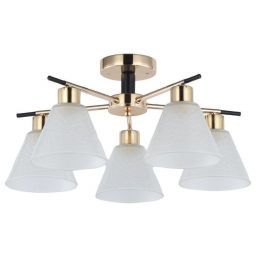 Люстра ЭкономСвет 12223/5FGD+BK WT (EKONOMSVET 12223/5FGD+BK WT)