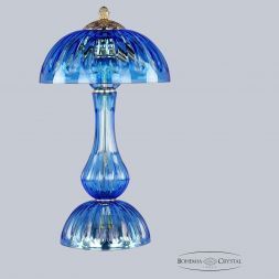 Хрустальная настольная лампа 1371L/3/25 G Aquamarine/M-1H Bohemia Ivele Crystal