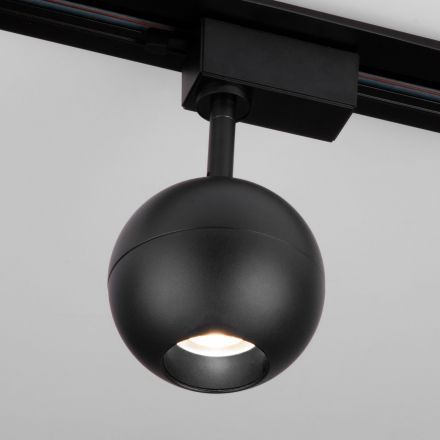 Трековый светодиодный светильник для однофазного шинопровода Ball Черный 12W 4200K Elektrostandard LTB77