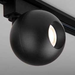 Трековый светодиодный светильник для однофазного шинопровода Ball Черный 12W 4200K Elektrostandard LTB77