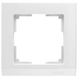Рамка 1-местная Werkel W0011801 белый (WL04-Frame-01-white)