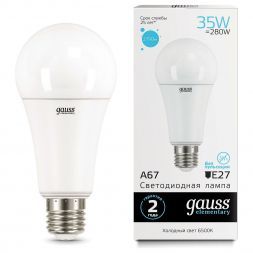 Лампа Gauss 70235 LED Elementary A67 35W E27 6500K