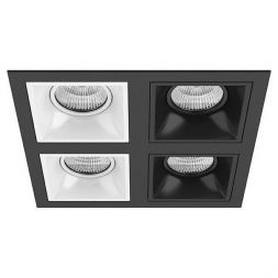 Встраиваемый точечный светильник D54706060707 черный/белый Domino Lightstar