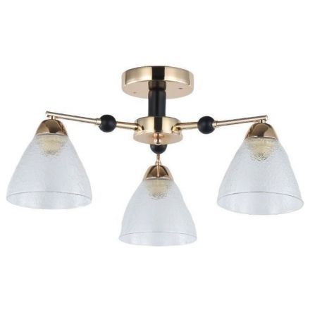 Люстра ЭкономСвет 12224/3FGD+BK WCL