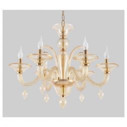 Подвесная люстра Crystal Lux Caetano SP-PL6 Amber