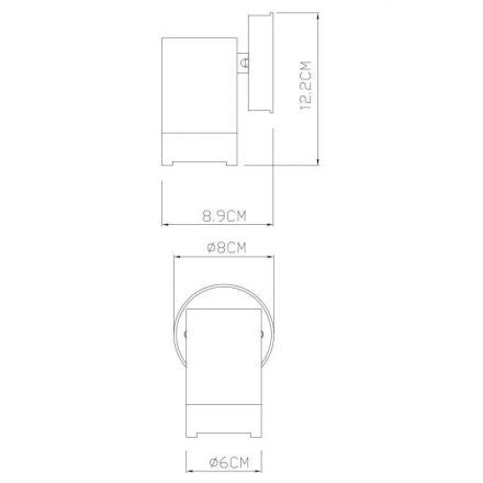 Уличный настенный светильник Arte Lamp A3503AL-1BK