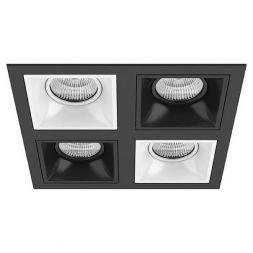 Встраиваемый точечный светильник D54706070607 черный/белый Domino Lightstar