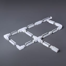 Коннектор прямой внутренний для трехфазного шинопровода Elektrostandard TRC-1-3-II-WH