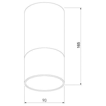 Уличный потолочный светильник Light LED 2106 IP54 Elektrostandard 35139/H серый