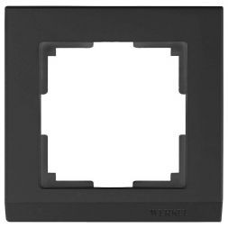 Рамка 1-местная Werkel W0011808 черный (WL04-Frame-01-black)