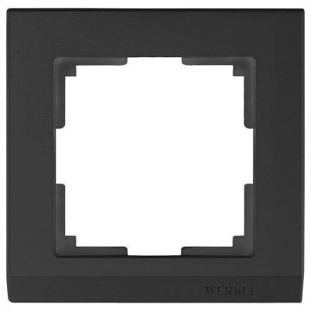 Рамка 1-местная Werkel W0011808 черный (WL04-Frame-01-black)