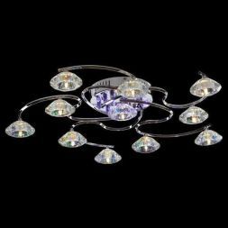 Люстра LV 8228/11 CH G4 12V*20W /LED фиолетовый