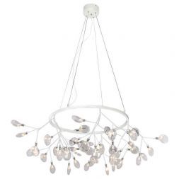 Подвесная светодиодная люстра Crystal Lux Evita SP45 D White/Transparent