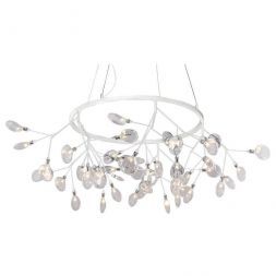 Подвесная светодиодная люстра Crystal Lux Evita SP45 D White/Transparent