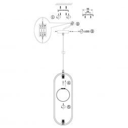 Светильник подвесной Maytoni MOD013PL-02BS1 Ring