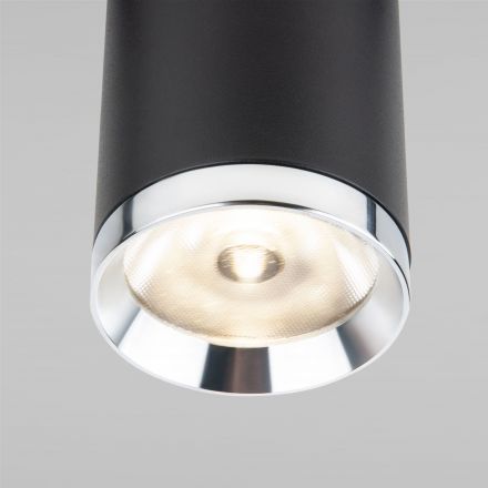 Трековый светильник Elektrostandard Slim Magnetic R06 10W 4200K Ringe (черный/серебро) 85506/01