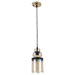 Подвесной светильник ЭкономСвет 30109/1GD AMB+BK (EKONOMSVET 30109/1GD AMB+BK)