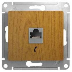 Розетка телефонная RJ11 Schneider Electric Glossa Дерево Дуб GSL000581T
