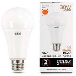 Лампа Gauss 73219 LED Elementary A67 30W E27 3000K