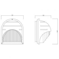 Уличный светильник Arte Lamp A2802AL-1BK