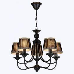 Люстра Linvel LV 9159/5 Роберто Черный E14 40W