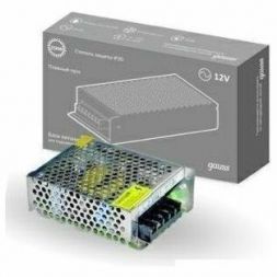 Блок питания для св/дных лент 12V/5.0A, 60W, IP20 (интерьерный) PC202003060 Gauss