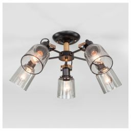 Потолочная люстра Eurosvet 70111/5 черный (EUROSVET 70111/5 черный)