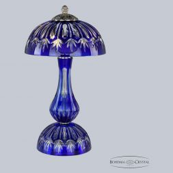 Хрустальная настольная лампа 1370L/3/25 Ni Clear-Blue/H-1I Bohemia Ivele Crystal