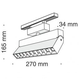 Трековый светодиодный светильник Maytoni TR015-2-10W3K-B