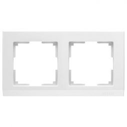 Рамка 2-местная Werkel W0021801 белый (WL04-Frame-02-white)