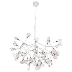 Подвесная светодиодная люстра Crystal Lux Evita SP63 White/Transparent