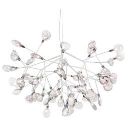 Подвесная светодиодная люстра Crystal Lux Evita SP63 White/Transparent