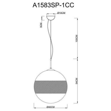 Светильник подвесной Arte Lamp A1583SP-1CC