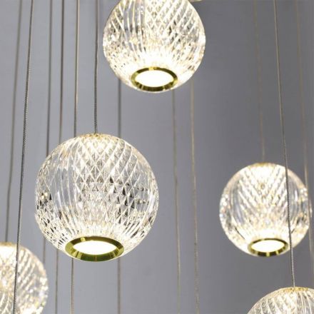 Подвесная светодиодная люстра Odeon Light 5008/120L Crystal