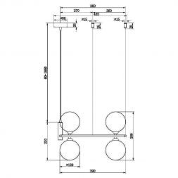 Светильник подвесной Maytoni MOD013PL-04BS1 Ring