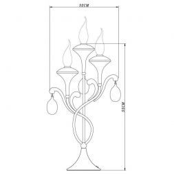 Настольная лампа Arte Lamp A3239LT-3WH