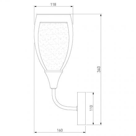 Настенный светильник Eurosvet 50285/1 хром