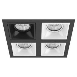 Встраиваемый точечный светильник D54707060606 черный/белый Domino Lightstar