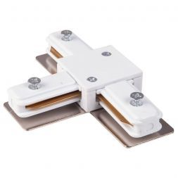 Коннектор Т-образный для однофазного шинопровода Elektrostandard TRC-1-1-T-WH