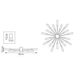 Потолочная люстра Lightstar Ragno 732187