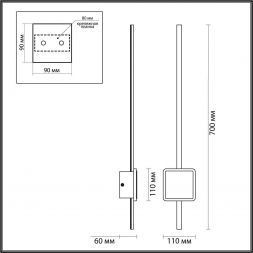 Настенный светодиодный светильник Odeon Light 4257/18WL Stilo