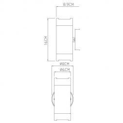 Уличный настенный светильник Arte Lamp A3503AL-2WH