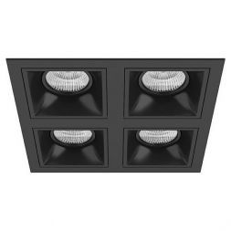 Встраиваемый точечный светильник D54707070707 черный Domino Lightstar