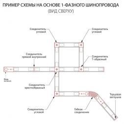 Однофазный шинопровод Elektrostandard TRL-1-1-100-WH